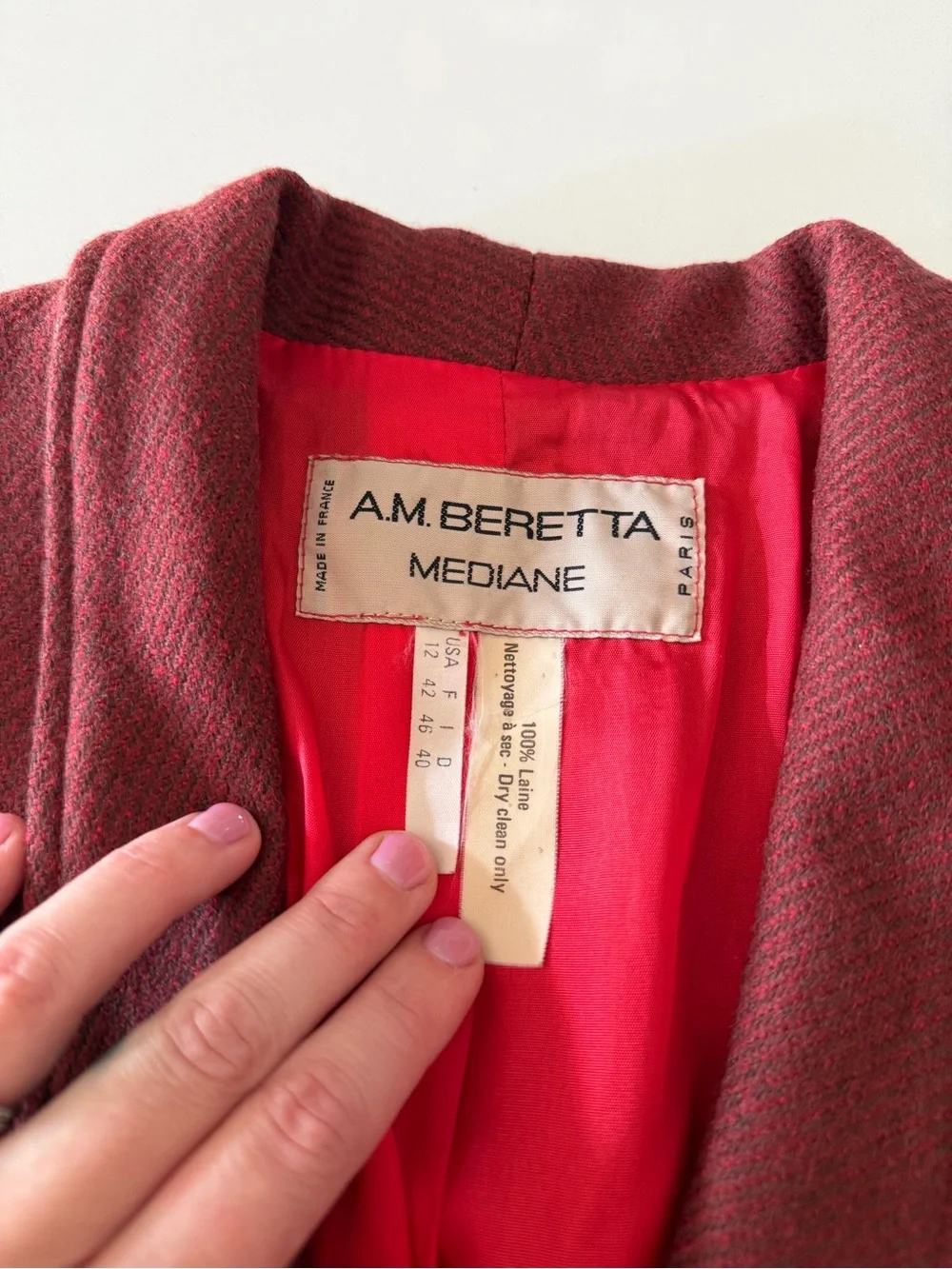 AM Beretta Mediana burgundy double
